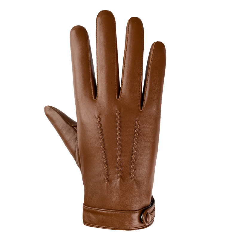 Leather Driving Glove - Luvas masculinas de couro genuíno de