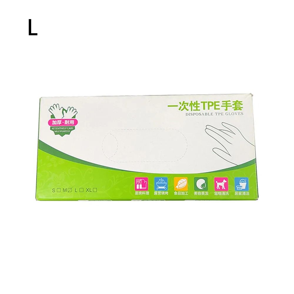 Latex Disposable Glove - 100 pares de luvas descartáveis para