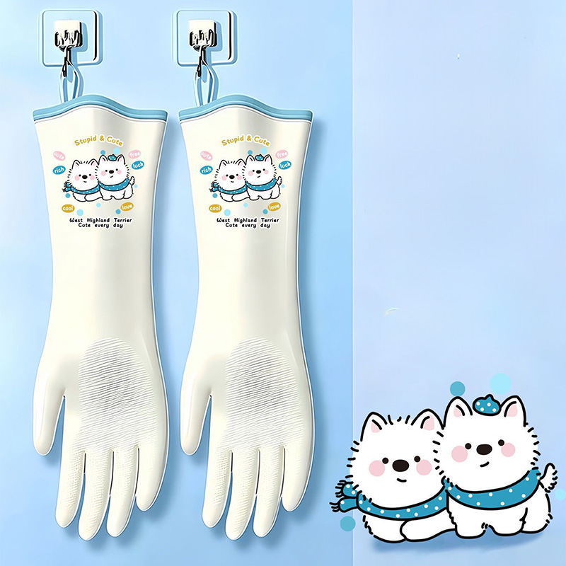 Dish Glove Rubber - Luvas de Nitrila para Lavar Louça,