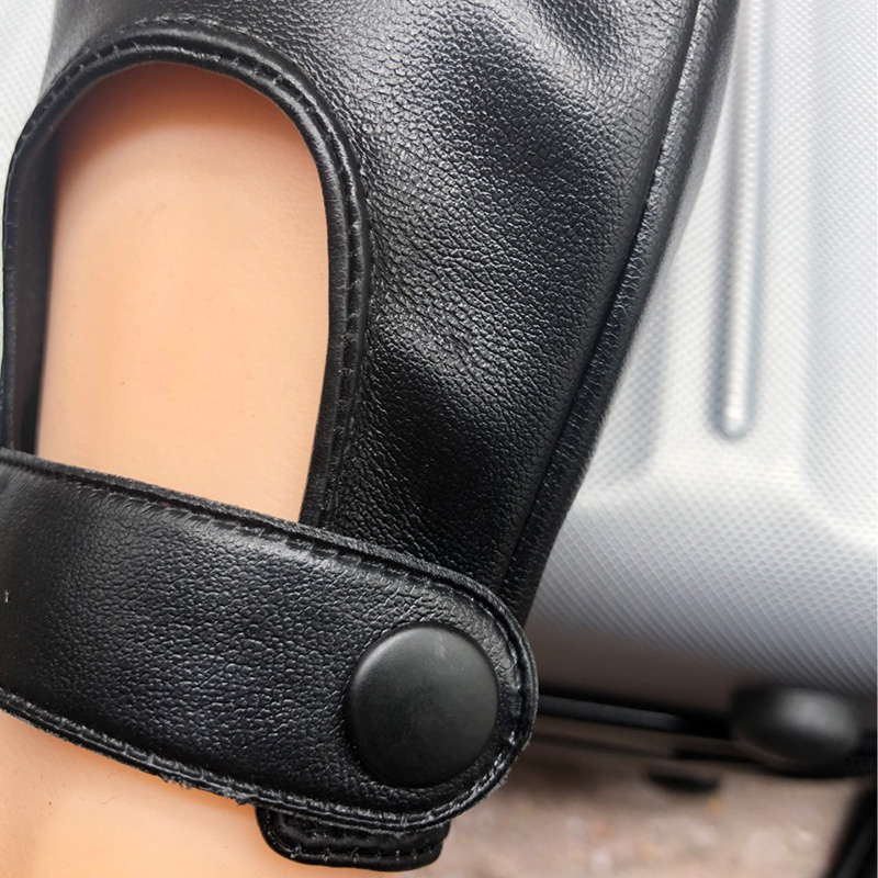 Mulher punk boate hip hop most - Leather Driving Glove avaliação e preço