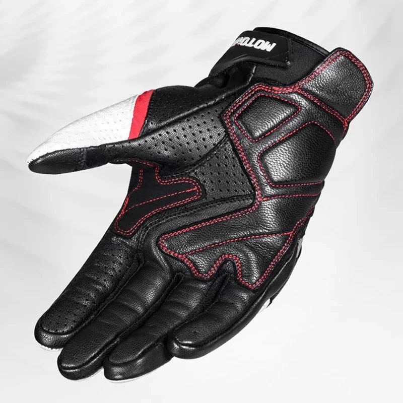 Luvas de Couro Genuíno para Mo - Motorcycle Glove Knuckle avaliação e preço