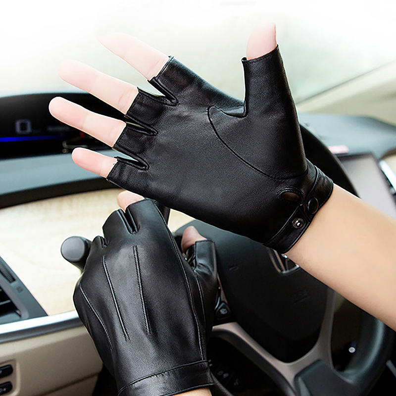 1 par de luvas masculinas sem  - Leather Driving Glove avaliação e preço