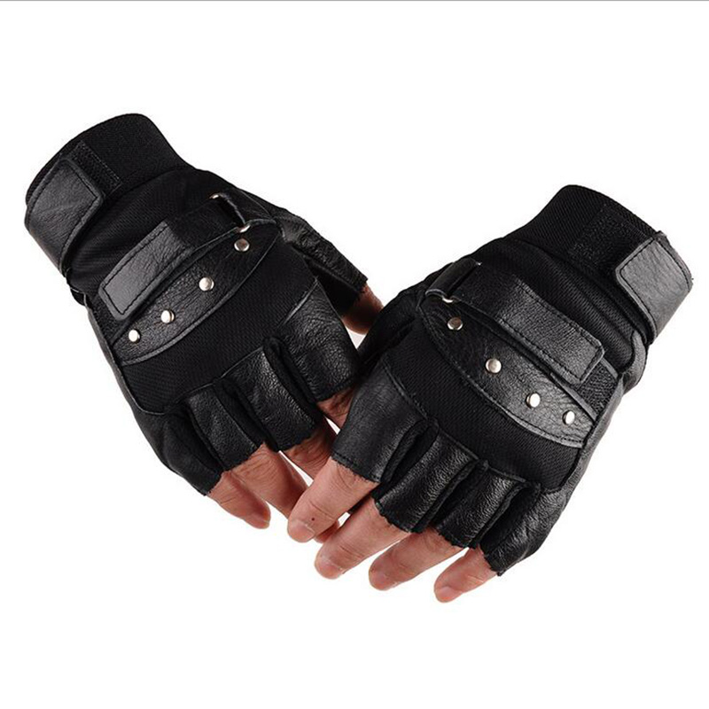Metade do dedo couro luvas de  - Leather Driving Glove avaliação e preço