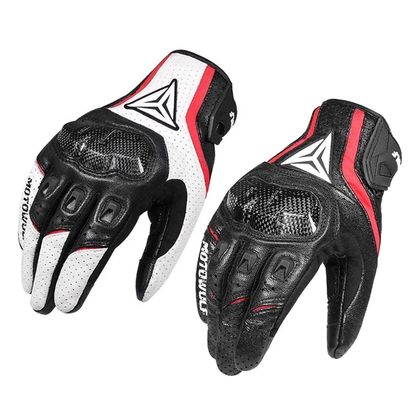 Luvas de motociclista em couro - Motorcycle Glove Knuckle avaliação e preço